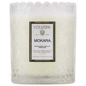 Voluspa Boxed Scalloped Candlepot Mokara