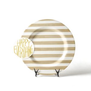 Neutral Stripe Big Entertaining Platter